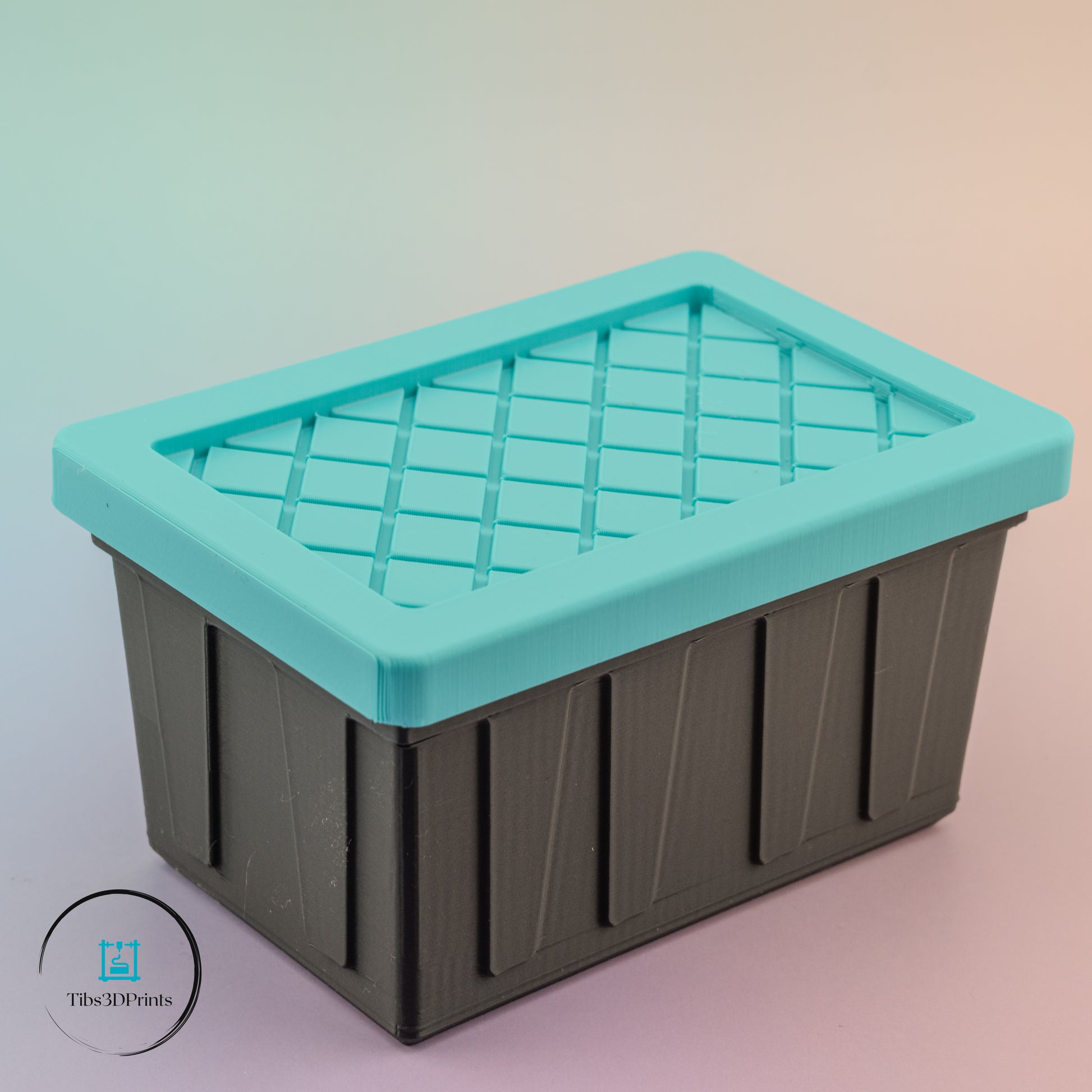 Six-bin modular storage rack for desk or craft room