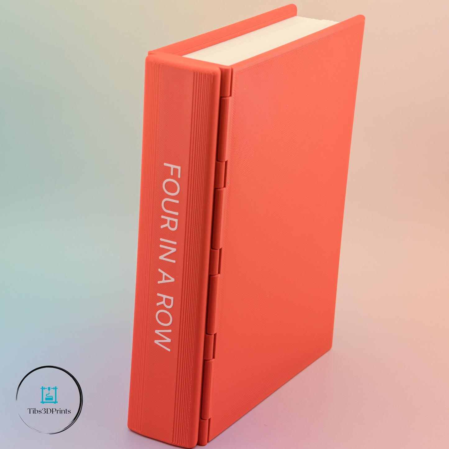 Four In A Row Book Game | 3D Printed Connect 4 Disguised as a Book | Travel Game | Unique Gift