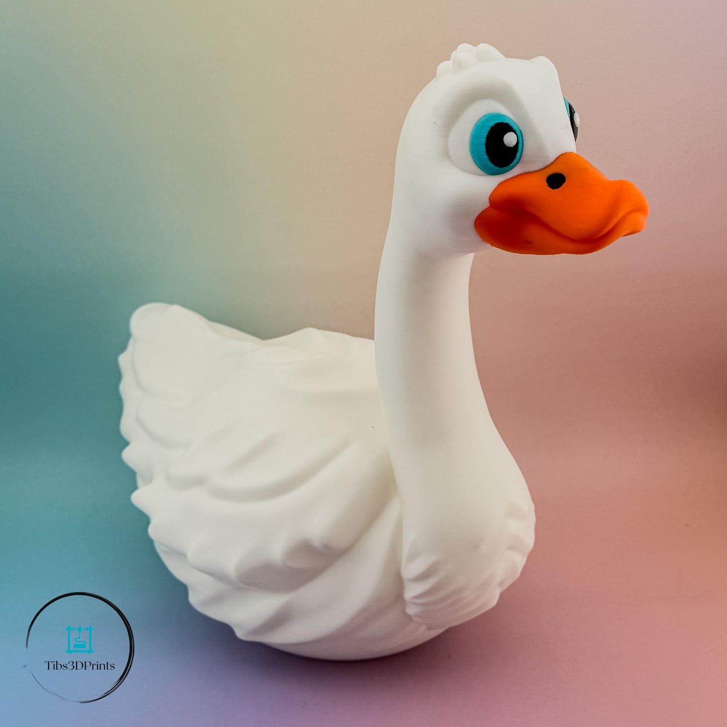 3D printed goose wearing rain boot accessories
