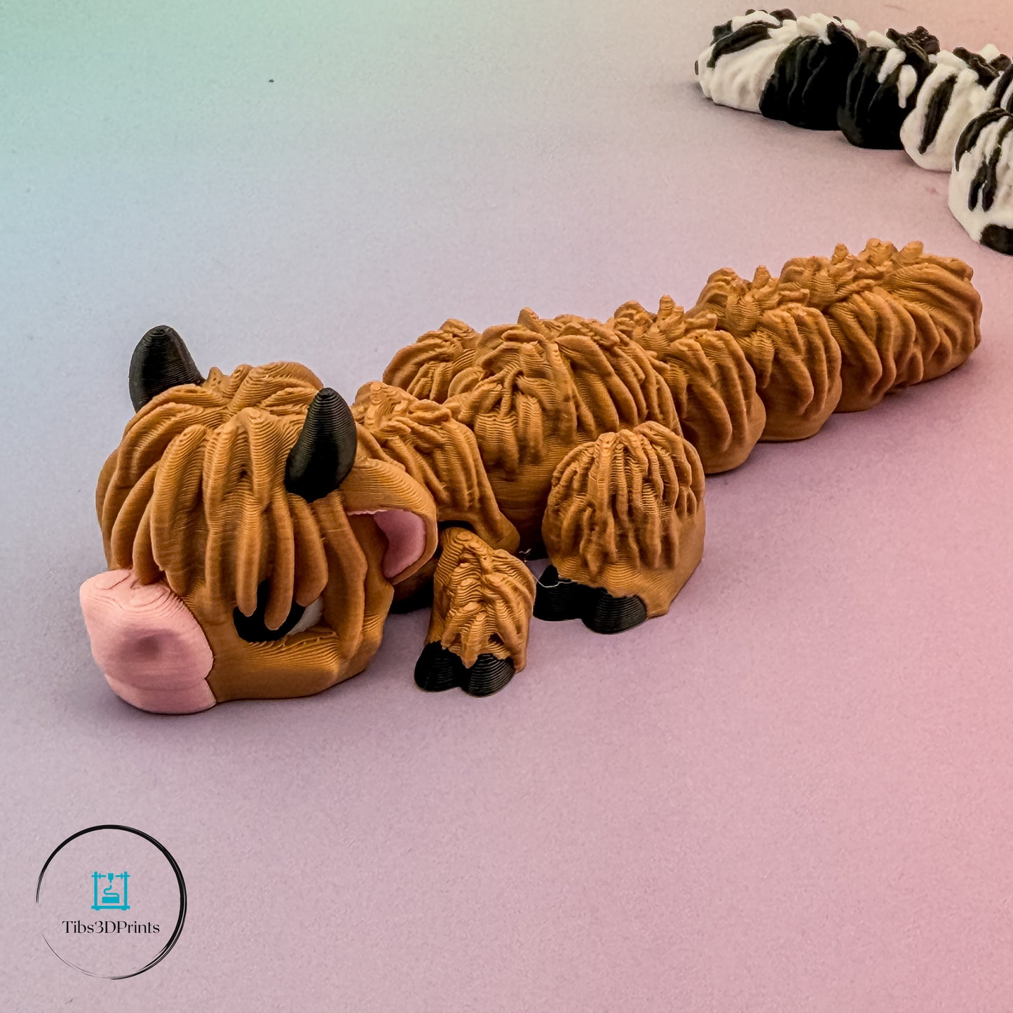 Highland Cow Trio — Articulated Fluffy Friends