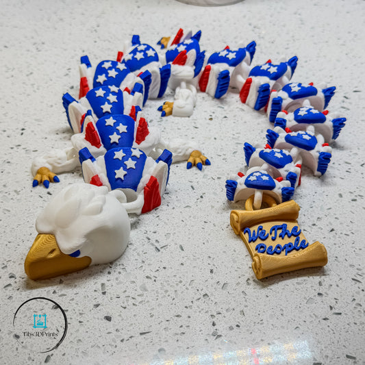 American Pride Articulated Dragon — Stars, Stripes & Liberty