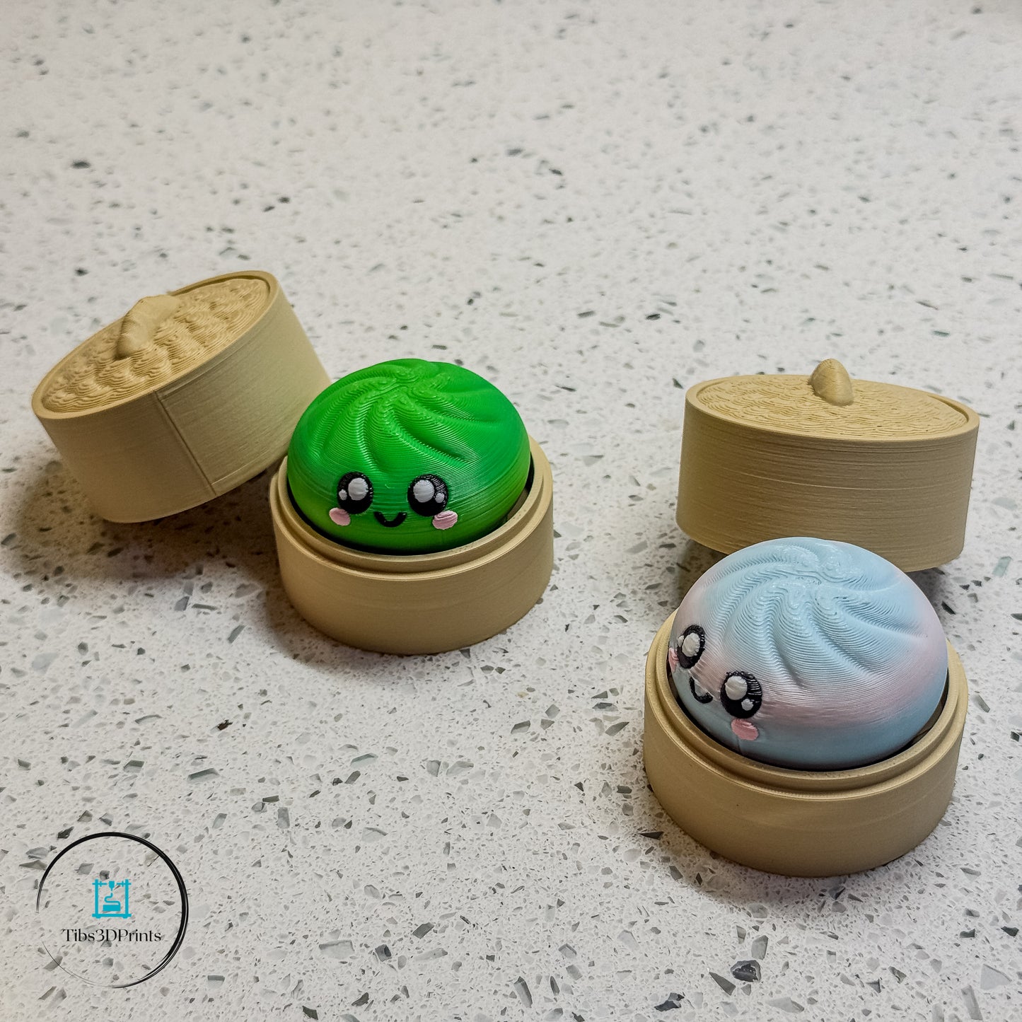 Dumpling Clicker 2-Pack with Bamboo Steamer Box