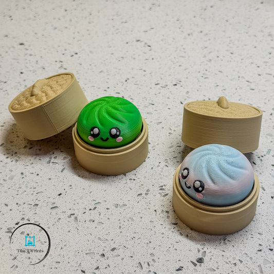 Dumpling Clicker 2-Pack with Bamboo Steamer Box