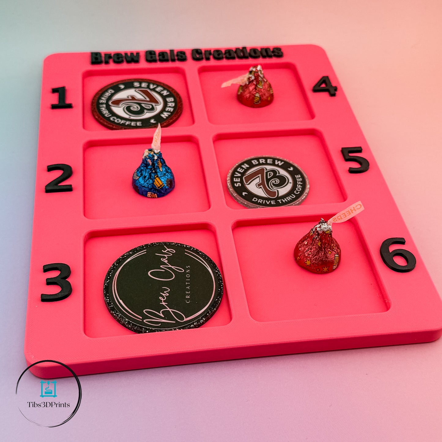 Custom Live Sale Claim Tray | 6-Slot Numbered Display — Pick Your Size